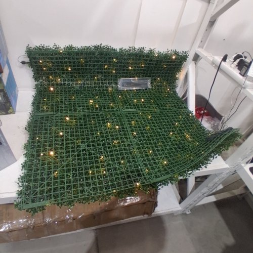 ARTIFICIAL BOXWOOD HEDGE WITH LIGHTS - 40" X 40" - GREEN (MODEL: BOXWOOD400) image 2