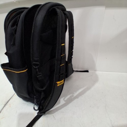 DEWALT TOOL BACKPACK ERGONOMIC CARRY 43-POCKETS, WATER RESISTANT COMPARTMENT, LAPTOP POCKET - BLACK/YELLOW (MODEL: DWST560102) image 5