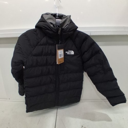 KIDS THE NORTH FACE REVERSIBLE PERRITO JACKET - S (7/8) - TNF BLACK / SMOKE image 2