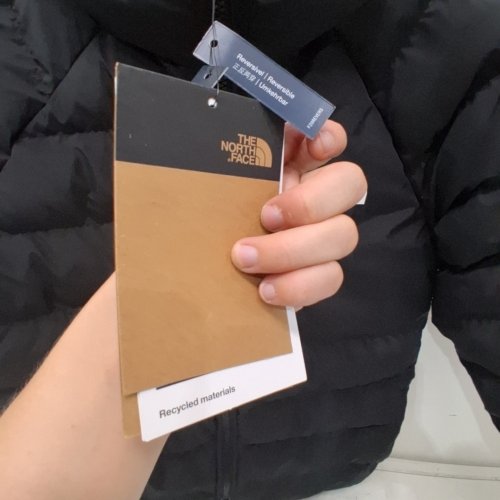 KIDS THE NORTH FACE REVERSIBLE PERRITO JACKET - S (7/8) - TNF BLACK / SMOKE image 3