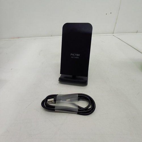 PICTEK FAST WIRELESS CHARGER STAND - 7.5W / 10W / 15W - BLACK (MODEL:PA082B) image 2