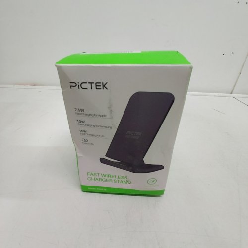 PICTEK FAST WIRELESS CHARGER STAND - 7.5W / 10W / 15W - BLACK (MODEL:PA082B) image 3