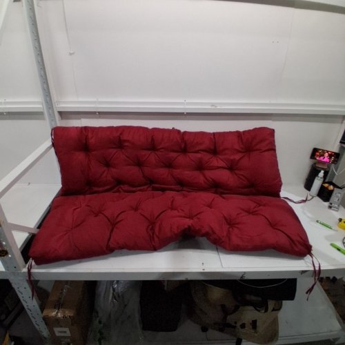 OUTDOOR PATIO BENCH CUSHION - 48" X 36" - RED image 2