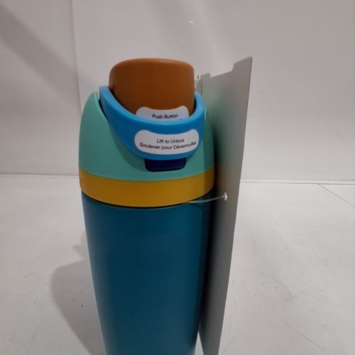 2PK OWALA FREESIP STAINLESS STEEL WATER BOTTLES WITH STRAWS - 16 OZ - ORANGE/BLUE/GREEN (MODEL: 2856617) image 3