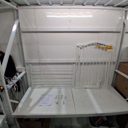 SUMMER INFANT BY INGENUITY THE THRUWAY 53W SERIES EXTRA TALL & WIDE SAFETY BABY/PET GATE - 29.5"-53” X 38" - WHITE (MODEL: 17173) image 2