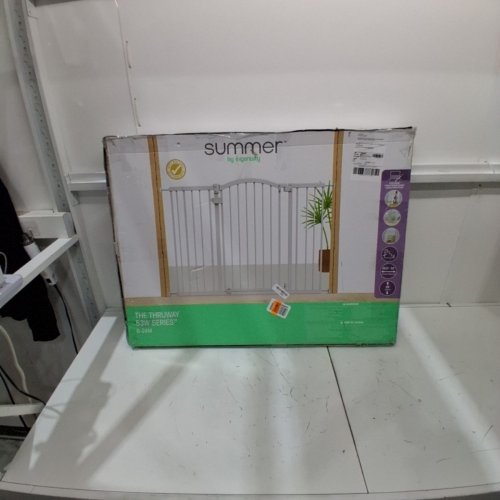 SUMMER INFANT BY INGENUITY THE THRUWAY 53W SERIES EXTRA TALL & WIDE SAFETY BABY/PET GATE - 29.5"-53” X 38" - WHITE (MODEL: 17173) image 5