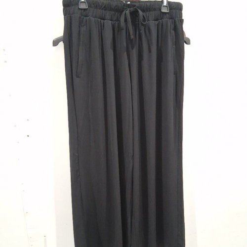WOMEN'S LANE BRYANT WIDE LEG PANTS - 1X - BLACK image 2