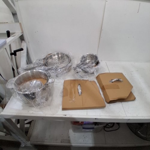 10PC KIRKLAND SIGNATURE 5-PLY CLAD STAINLESS STEEL COOKWARE - STAINLESS STEEL - (MODEL: 1119338) image 2