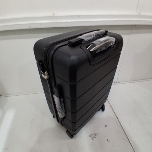 LUGGEX EXPANDABLE HARDSIDE SUITCASE WITH SPINNER WHEELS AND AIRLINE APPROVED TSA LOCK- 20" - BLACK (MODEL: H1-BK20XP-CA) image 2