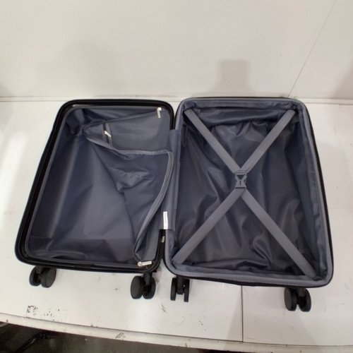 LUGGEX EXPANDABLE HARDSIDE SUITCASE WITH SPINNER WHEELS AND AIRLINE APPROVED TSA LOCK- 20" - BLACK (MODEL: H1-BK20XP-CA) image 3