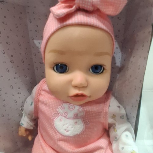 BABY BORN MY REAL BABY DOLL ANNABELL WITH BOTTLE, PACIFIER & DIAPER - 17" - AGES 3+ - PINK image 3