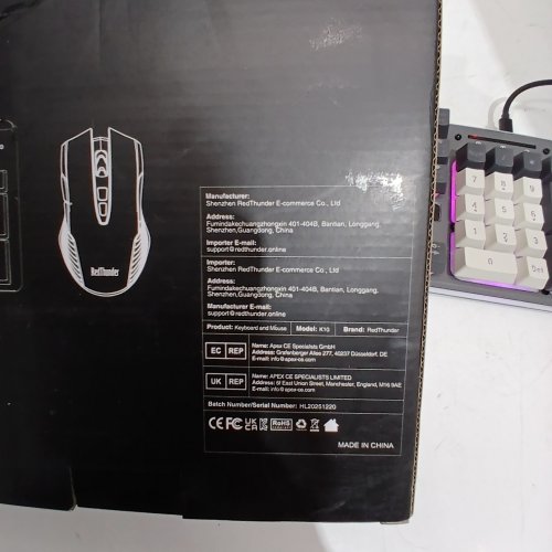 K10 WIRELESS GAMING KEYBOARD AND MOUSE COMBO, RGB BACKLIT RECHARGEABLE 3800 MAH - GREY BLACK (MODEL: K10) image 4