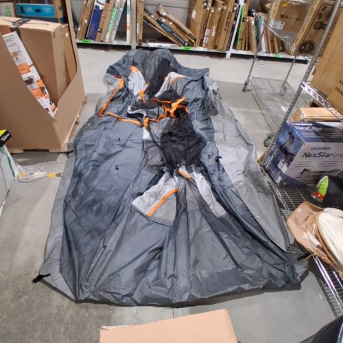 AMAZON BASICS DOME CAMPING TENT WITH RAINFLY - 8-PERSON - 4-SEASON - ORANGE/GREY (MODEL: B0785MRPH6) image 2