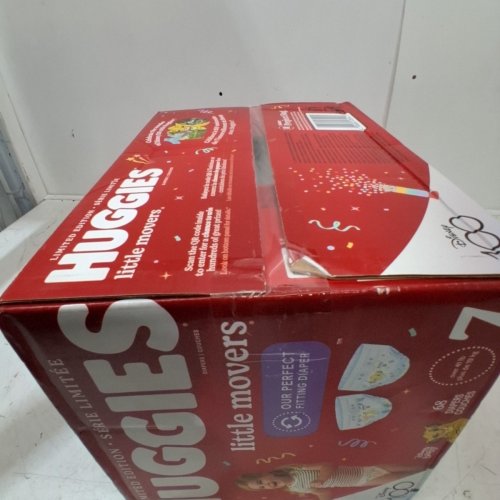 68PK HUGGIES LITTLE MOVERS BABY DIAPERS - SIZE 7 image 3