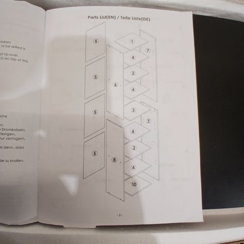 8-TIER WOODEN STORAGE CUBE ORGANIZER SHELF - 71.2" X 11.6" X 9.3" - BLACK (MODEL: FPB-195) image 7