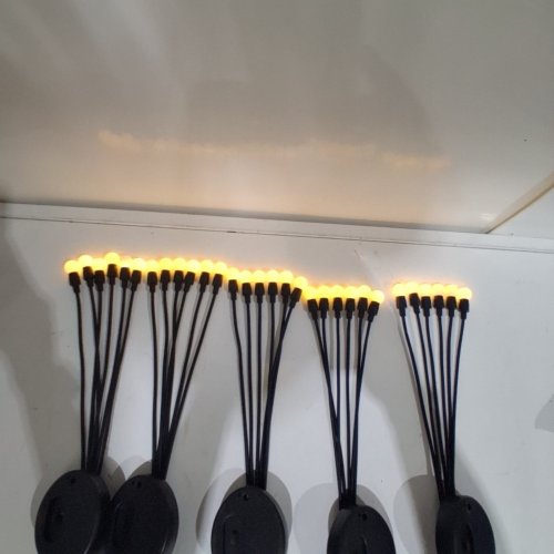 5PK SOLAR POWERED FIREFLY LIGHTS - 24" - BLACK/WHITE image 2