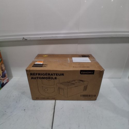 EUHOMY PORTABLE CAR REFRIGERATOR WITH APP CONTROL - 18L - 12V - FROM -4° TO 68°F - BLACK/GREY (MODEL: CFC-18 / CF004-18BL-CAEH) image 7