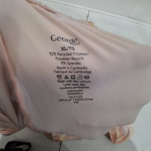 WOMENS GEORGE PEACHED PAJAMA PANT - XL - PINK/ORANGE (STYLE: GRS60423LD) image 2
