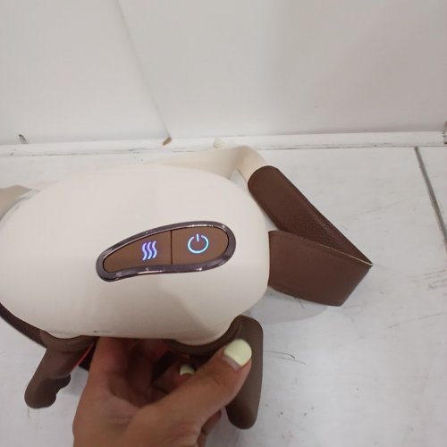 CORDLESS SHIATSU DEEP TISSUE KNEADING BACK & NECK MASSAGER WITH 4D BIONIC HANDS - BEIGE/BROWN image 3