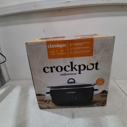 CROCKPOT CLASSIC SLOW COOKER WITH THREE HEAT SETTINGS - 7QT - BLACK image 5