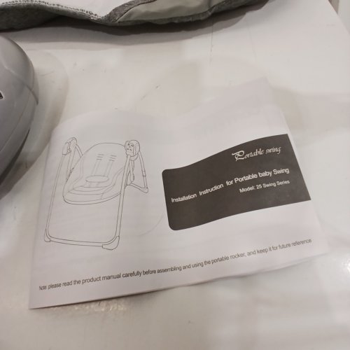 PORTABLE BABY SWING - GREY image 2