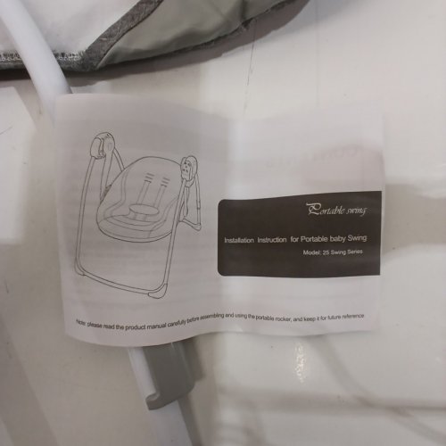 PORTABLE BABY SWING - GREY image 5