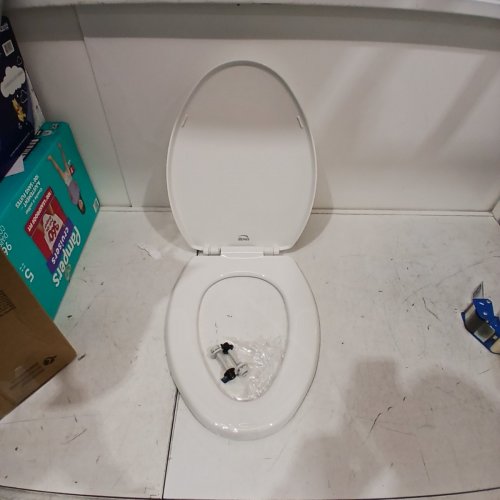 BEMIS SLOW CLOSE ELONGATED TOILET SEAT - WHITE (MODEL: 7300SLEC 000) image 3