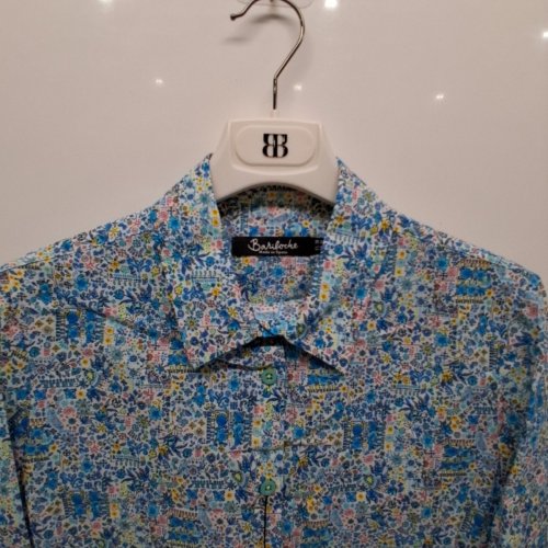 WOMEN'S BARILOCHE PRINT SHIRT - SMALL / MEDIUM - 38 - MULTICOLOUR / FLORAL (STYLE : AZUTAN) image 4