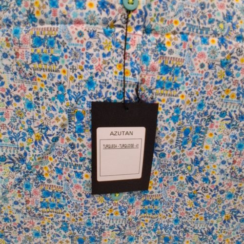 WOMEN'S BARILOCHE PRINT SHIRT - SMALL / MEDIUM - 38 - MULTICOLOUR / FLORAL (STYLE : AZUTAN) image 6