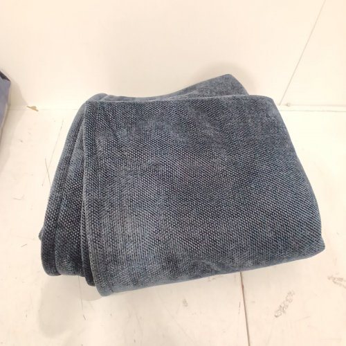 BERKSHIRE BLANKET & HOME CO. CHENILLE KNIT THROW BLANKET - 60" X 70" - DARK BLUE (ITEM: 1901582) image 3