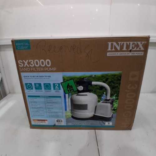 INTEX KRYSTAL CLEAR SX3000 16″ SAND FILTER PUMP WITH 0.75 HP MOTOR, 120 LB SAND CAPACITY, HYDRO AERATION™ TECHNOLOGY & 6‑FUNCTION VALVE - 3,000 GPH (MODEL: SF60110-2) image 5