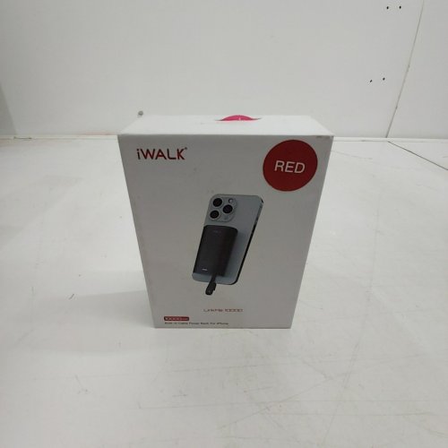 IWALK POWER BANK FOR IPHONE WITH BUILT IN CABLE - RED (MODEL: DBL10000L) image 2