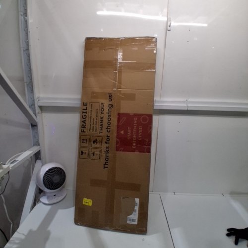 WALL MOUNTED FULL LENGTH DRESSING MIRROR WITH POLYMER FRAME - 44" X 16" - BLACK (MODE;L: GM010-B) image 2
