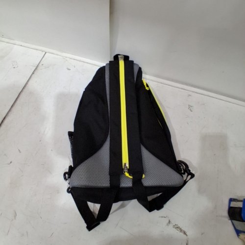 AKS PICKLEBALL BAG ADJUSTABLE SLING BAG BACKPACK - 19" - BLACK / YELLOW image 3