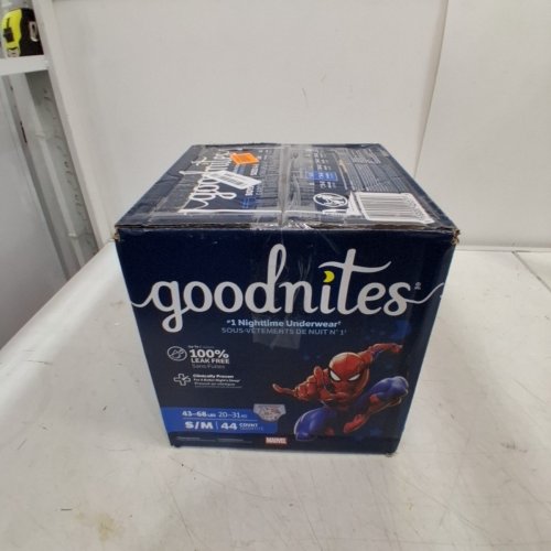 42PK GOODNITES BOYS' DISPOSABLE NIGHTTIME UNDERWEAR - S/M - SPIDERMAN image 4