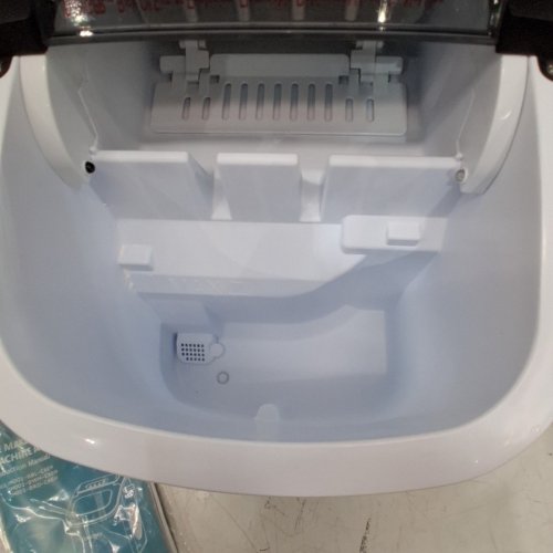 EUHOMY COUNTERTOP ICE MAKER MACHINE WITH HANDLE, BASKET AND SCOOP - MAKES 26LB/DAY - BLACK (MODEL: IM001-BBL-CAEH) image 4
