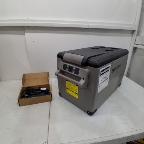 EUHOMY PORTABLE ELECTRIC CAR REFRIGERATOR, APP CONTROL, 12V / -4℉~68℉ WITH 12/24V DC & 110-240V AC - 35L - 27.5" X 15.0" X 13.6" - BLACK/GREY (MODEL: CF-35) image 3