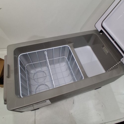 EUHOMY PORTABLE ELECTRIC CAR REFRIGERATOR, APP CONTROL, 12V / -4℉~68℉ WITH 12/24V DC & 110-240V AC - 35L - 27.5" X 15.0" X 13.6" - BLACK/GREY (MODEL: CF-35) image 5