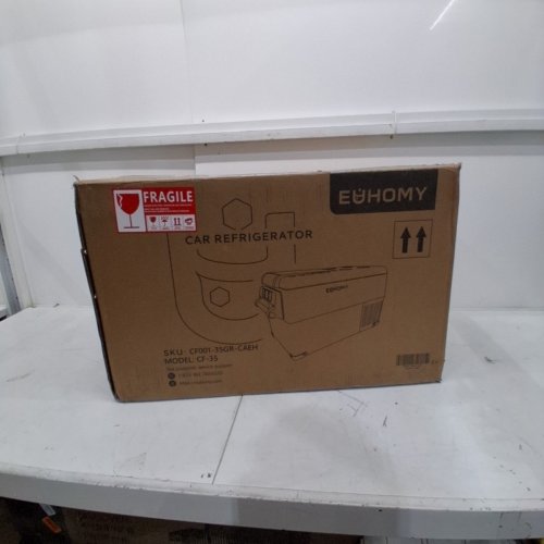 EUHOMY PORTABLE ELECTRIC CAR REFRIGERATOR, APP CONTROL, 12V / -4℉~68℉ WITH 12/24V DC & 110-240V AC - 35L - 27.5" X 15.0" X 13.6" - BLACK/GREY (MODEL: CF-35) image 6