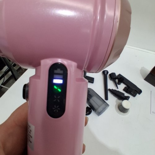 WIRELESS HANDHELD CAR VACUUM CLEANER WITH BLOWER - PINK (MODEL: SW-108) image 2