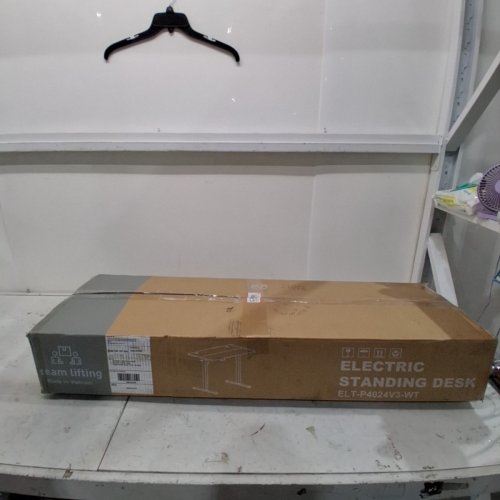 ELECTRIC HEIGHT-ADJUSTABLE STANDING COMPUTER DESK - 39.37" X 23.62" - WHITE (MODEL: ELT-P4024V3-WT) image 9