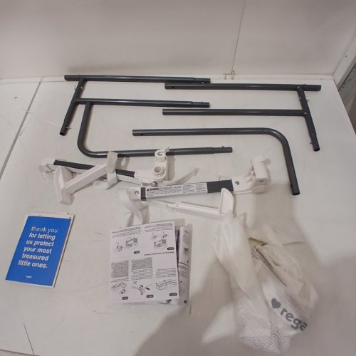 REGALO SWING-DOWN MESH CRIB RAIL - 34" X 16" - WHITE (MODEL: 2015-DS) image 2