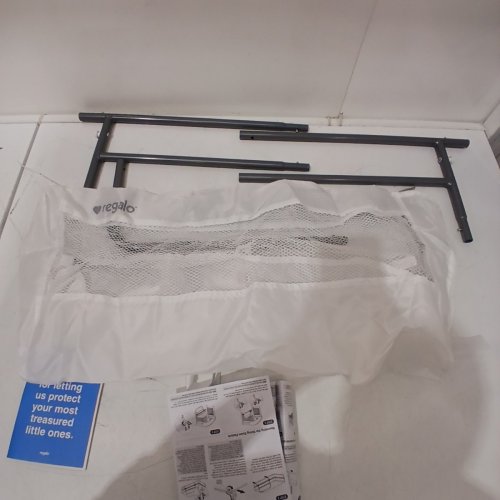 REGALO SWING-DOWN MESH CRIB RAIL - 34" X 16" - WHITE (MODEL: 2015-DS) image 3