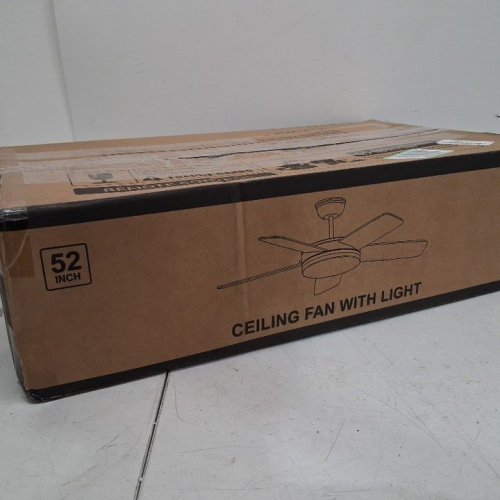 ROPELUX 6-SPEED ULTRA QUIET CEILING FAN - 52" - BLACK/BROWN image 5