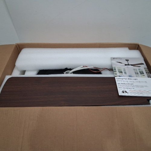 ROPELUX 6-SPEED ULTRA QUIET CEILING FAN - 52" - BLACK/BROWN image 9