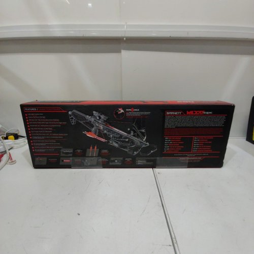 BARNETT WILDCAT CRX LIGHTWEIGHT TATICAL RECURVE CROSSBOW WITH RED/GREEN 3 DOT SCOPE, QUICK DETACH QUIVER & 2 HEADHUNTER BOLTS - 280 FPS - 66LBS - BLACK/RED (MODEL: BAR78232) image 4