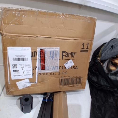 HAUNTED HILL FARM ANIMATRONIC SCARY POSABLE TALKING WITCH HALLOWEEN DECORATION - TOUCH/MOTION DETECTION - 5.3FT - (MODEL: 98401-WTC13-FLSA) image 6