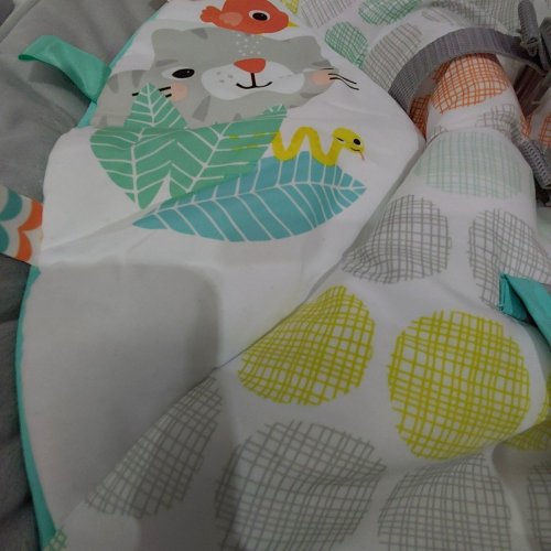 BRIGHT STARTS WHIMSICAL WILD CRADLING BOUNCER SEAT image 4