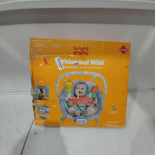 BRIGHT STARTS WHIMSICAL WILD CRADLING BOUNCER SEAT image 5