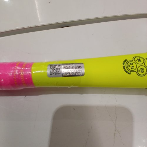 EASTON 2026 DUB USSSA BASEBALL BAT WITH DROP 10 - 30" - 22 OZ - PINK/YELLOW image 2